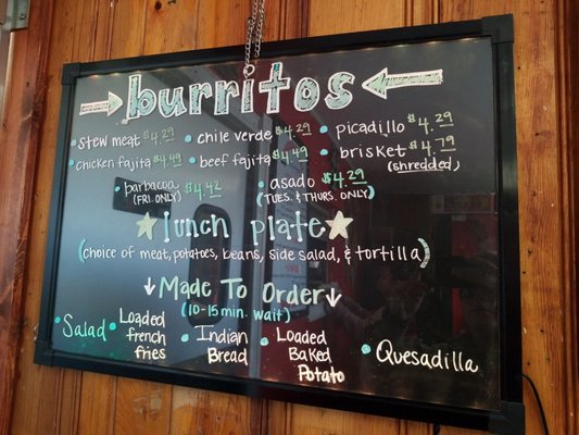 Menu photo 2 WoodShack Burritos and More Big Spring, TX