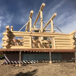 Jeremiah Johnson Log Homes - Douglas fir handcrafted, chisel point Swedish cope log home! Let's build yours today :)