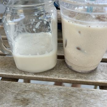 The Little Coffee Shoppe - Iced and hot chai masala latte Hot milk with no flavor other than too much cinnamon was supposed to be a latte - Coffee & Tea Near Me - Pompano Beach, Florida