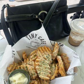 Tiny Tapp & Cafe - Garlic fries - American Near Me - Chicago, Illinois Tiny Tapp & Cafe - Garlic fries - American Near Me - Chicago, Illinois