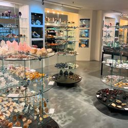 Cornerstone Minerals - Downstairs shelf minerals view