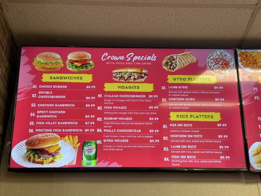Menu photo 1 Crown Fried Chicken Sicklerville, NJ
