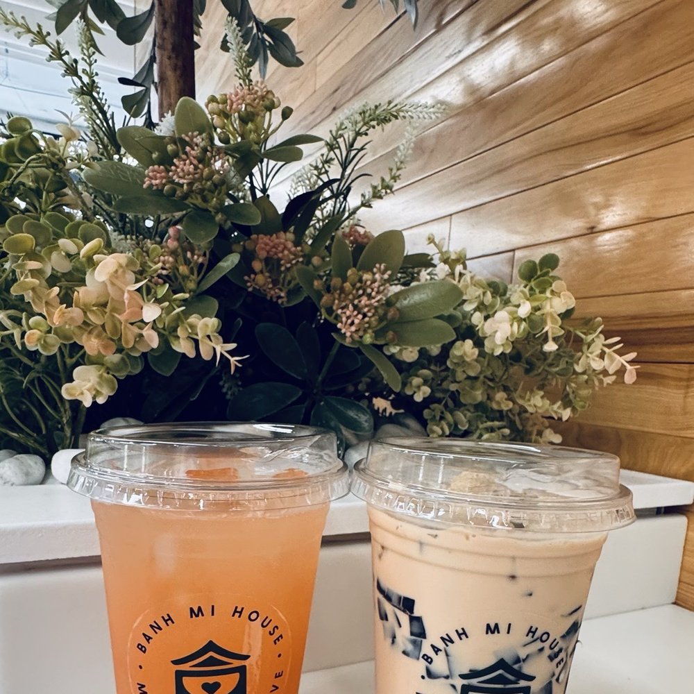 Banh Mi House - Bursting passion fruit lemonade and milk tea with herbal grass jelly - Vietnamese Near Me - Minneapolis, Minnesota Banh Mi House - Bursting passion fruit lemonade and milk tea with herbal grass jelly - Vietnamese Near Me - Minneapolis, Minnesota