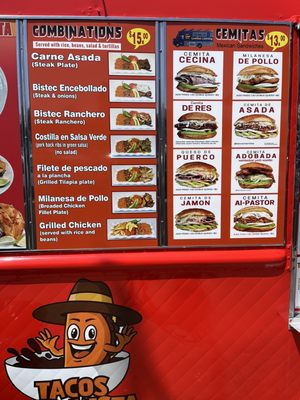 Menu photo 3 Tacos Mar Vista Los Angeles, CA