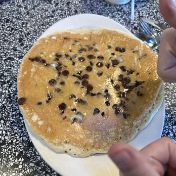 Gronsky's Milk House - Extra large, chocolate chip pancake - Ice Cream & Frozen Yogurt Near Me - High Bridge, New Jersey Gronsky's Milk House - Extra large, chocolate chip pancake - Ice Cream & Frozen Yogurt Near Me - High Bridge, New Jersey