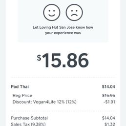 So cool, they have discounts now for if you're vegan or vegetarian. I got 12% off just for being vegan! So cool, they have discounts now for if you're vegan or vegetarian. I got 12% off just for being vegan!