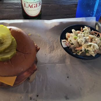 1937 Spirits & Eatery - 1837 burger and Bleu cheese Cole slaw. - Cocktail Bars Near Me - Jacksonville, Florida 1937 Spirits & Eatery - 1837 burger and Bleu cheese Cole slaw. - Cocktail Bars Near Me - Jacksonville, Florida