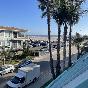 SeaVenture Beach Hotel - View from the balcony - Seafood Near Me - Pismo Beach, California SeaVenture Beach Hotel - View from the balcony - Seafood Near Me - Pismo Beach, California