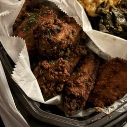 Very very over cooked chicken