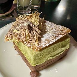 Dark chocolate pistachio cake