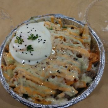Coreanos Allston - Kimchi fritas with bulgogi - Korean Near Me - Allston, Massachusetts