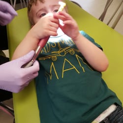 Alden Bridge Pediatric Dentistry - Always let kiddo pick his animal. They also sing to him while they brush to keep him relaxed.