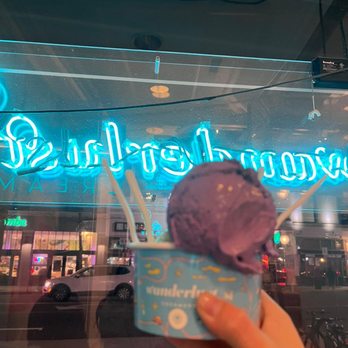 Wanderlust Creamery - double scoop: ube malted crunch and japanese neopolitan - Ice Cream & Frozen Yogurt Near Me - Pasadena, California Wanderlust Creamery - double scoop: ube malted crunch and japanese neopolitan - Ice Cream & Frozen Yogurt Near Me - Pasadena, California