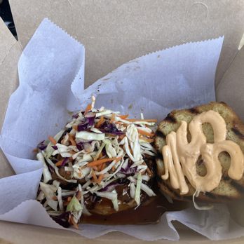 Halls On 5th - Huli Huli Chicken Sandwich - from Sweet & Salty Island Grindz - 10/10 Tastes like Hawaii :-) - Bars Near Me - Apopka, Florida