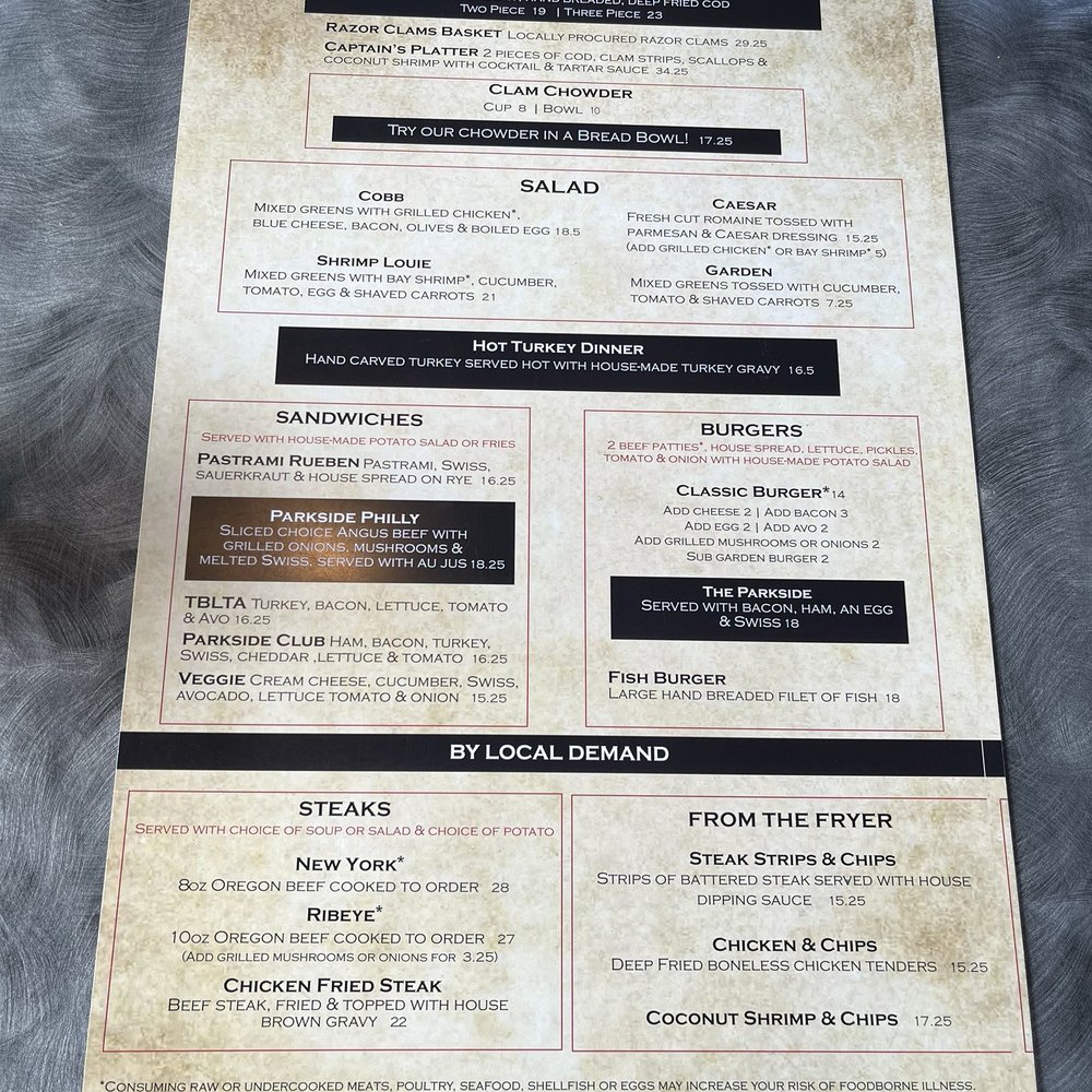 Menu July 2024 Menu July 2024