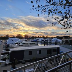 Del Mar - The Wharf right out front. Beautiful golden hour.