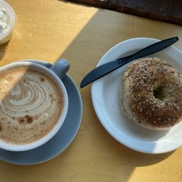 Chai and everything bagel