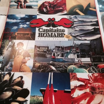 Capitaine Homard - Menu - Seafood Near Me - Sainte-Flavie, Quebec Capitaine Homard - Menu - Seafood Near Me - Sainte-Flavie, Quebec