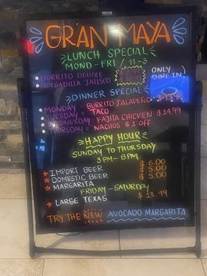 Menu photo 1 Gran Maya Norfolk, VA