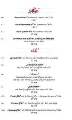 Menu photo 5 SG-Vereinsgaststätte Dietzenbach, HE Menu photo 5 SG-Vereinsgaststätte Dietzenbach, HE