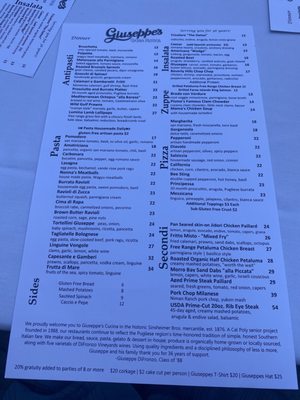 Menu photo 4 Giuseppe's Cucina Rustica San Luis Obispo, CA