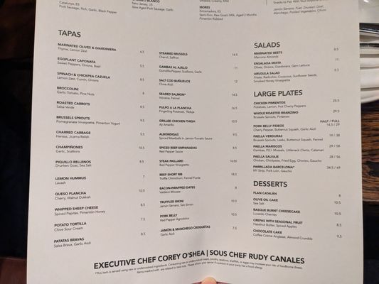 Menu photo 4 Barcelona Wine Bar Cambridge, MA
