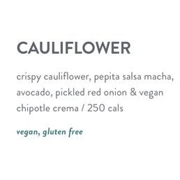 Cauliflower vegan taco