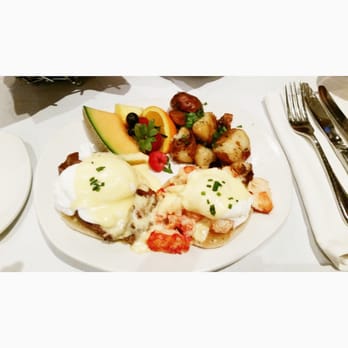 Atlantic Fish - Eggs benedict with lobster and filet mignon. - Seafood Near Me - Boston, Massachusetts Atlantic Fish - Eggs benedict with lobster and filet mignon. - Seafood Near Me - Boston, Massachusetts