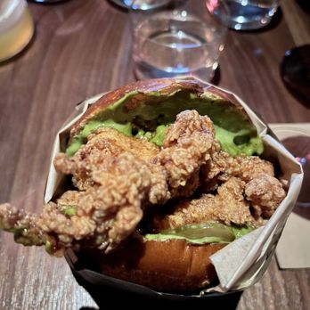 Double Chicken Please - Hot Honey Sandwich - Cocktail Bars Near Me - New York, New York Double Chicken Please - Hot Honey Sandwich - Cocktail Bars Near Me - New York, New York