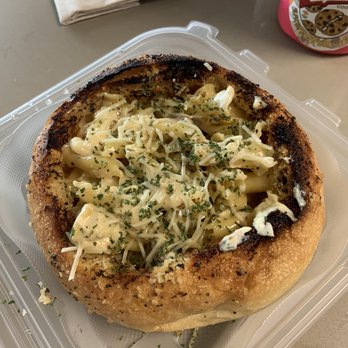 Petali - Chicken Alfredo Pasta Bread Bowls - Italian Near Me - Rancho Cordova, California Petali - Chicken Alfredo Pasta Bread Bowls - Italian Near Me - Rancho Cordova, California