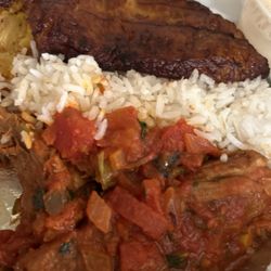 Empanadas and More - Rice, beans and beef with soup