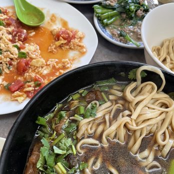 Seasons Taiwanese Eatery - 11. Classic Combo Noodle 48. Tomato Stir Fried Eggs 43. Boiled Vegetable with Pork - Taiwanese Near Me - Honolulu, Hawaii Seasons Taiwanese Eatery - 11. Classic Combo Noodle 48. Tomato Stir Fried Eggs 43. Boiled Vegetable with Pork - Taiwanese Near Me - Honolulu, Hawaii
