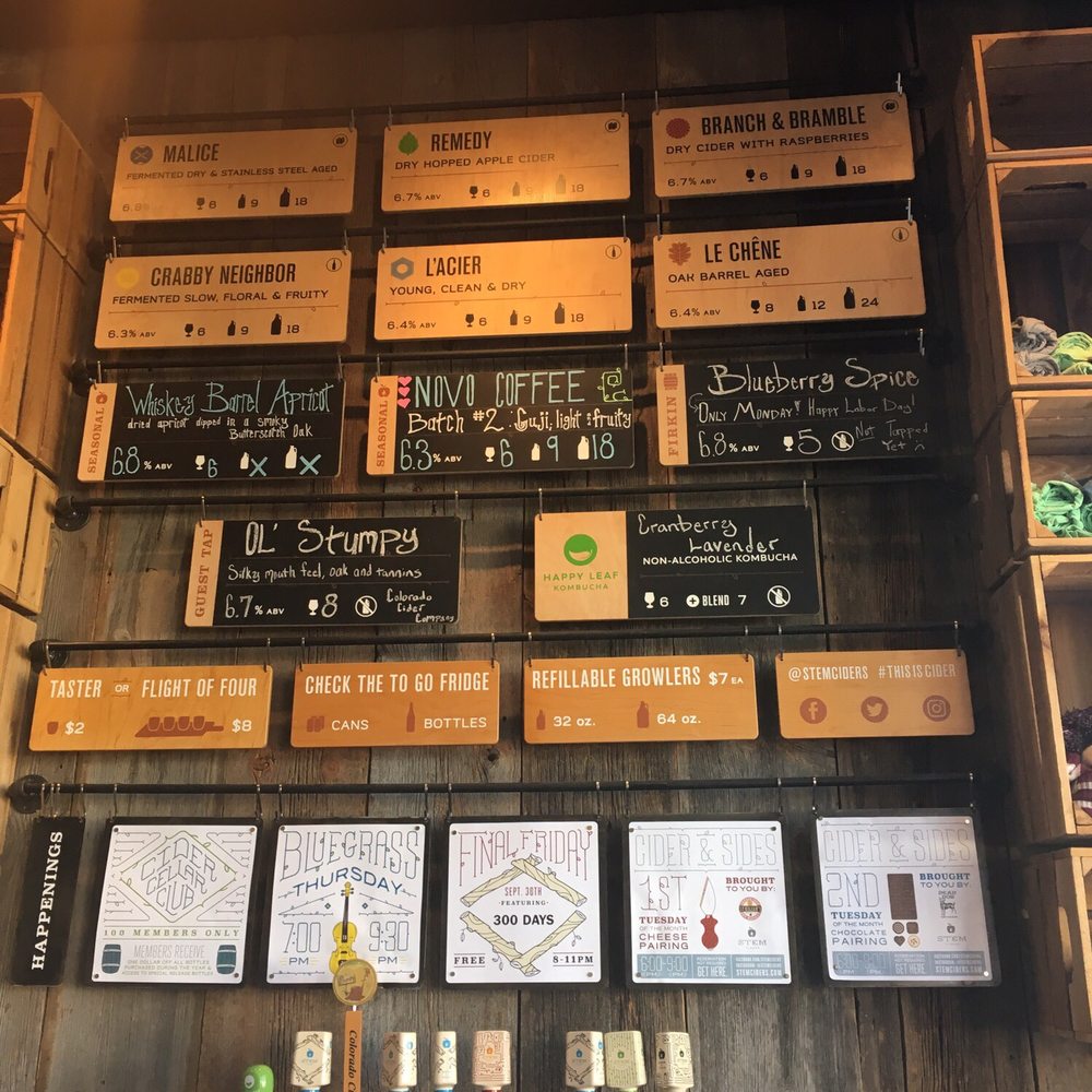Stem Ciders - Menu - Bars Near Me - Denver, Colorado Stem Ciders - Menu - Bars Near Me - Denver, Colorado