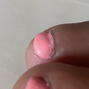 Serenity Nails Spa - Messy gel polish. All over cuticle and skin. - Waxing Near Me - Mukilteo, Washington