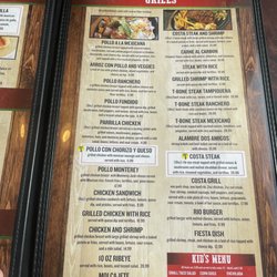 Costa Oaxaquena  - Menu