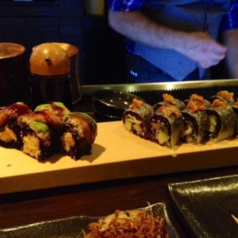 Union - Half dragon roll and full Hokkaido roll (both with black rice) - Japanese Near Me - Chicago, Illinois Union - Half dragon roll and full Hokkaido roll (both with black rice) - Japanese Near Me - Chicago, Illinois