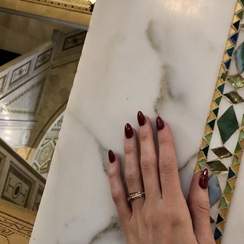Skyline Nails & Spa - color is a gorgeous glittery red and my nail shape is almond - Nail Salons Near Me - Fort Worth, Texas Skyline Nails & Spa - color is a gorgeous glittery red and my nail shape is almond - Nail Salons Near Me - Fort Worth, Texas
