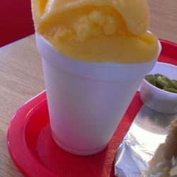Youz Guyz South Philly Cheesesteaks - Mango ice for a summer day