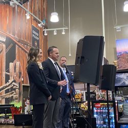 Total Wine & More - Store manager, district manager giving a speech at the opening