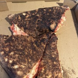Burnt pizza Burnt pizza