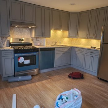 Touhy Repairs - New everything including adding a tile backslash and putting in recessed lighting in the ceiling and under the cabinets - Gutter Services Near Me Touhy Repairs - New everything including adding a tile backslash and putting in recessed lighting in the ceiling and under the cabinets - Gutter Services Near Me