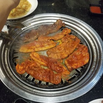 Maple Korean BBQ - Spicy pork belly - Barbeque Near Me - Oklahoma City, Oklahoma
