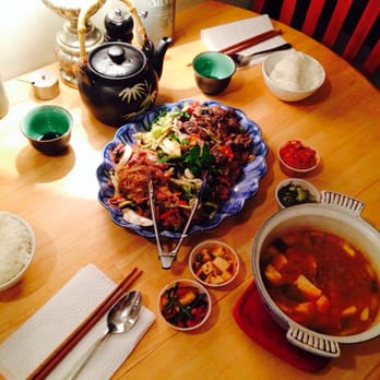 Korean Grille - Take out on our table at home. Was perfect !!!! - Korean Near Me - Quincy, Massachusetts Korean Grille - Take out on our table at home. Was perfect !!!! - Korean Near Me - Quincy, Massachusetts