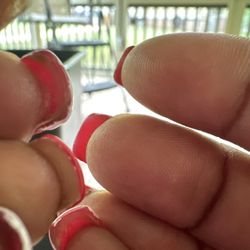 Total Nails - This was just a really bad job.This was a poor and sloppy mess.