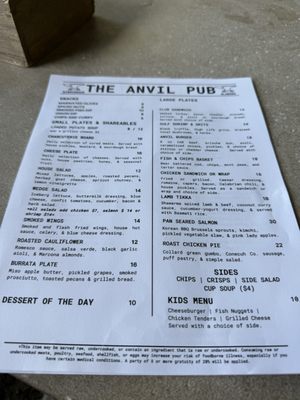 Menu photo 1 The Anvil Pub & Grill Birmingham, AL Menu photo 1 The Anvil Pub & Grill Birmingham, AL