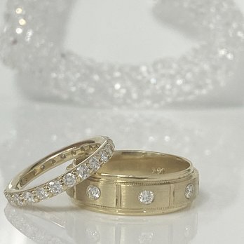 Caputo Jewelers - Yellow gold diamond wedding bands - Jewelry Near Me - Bronx, New York Caputo Jewelers - Yellow gold diamond wedding bands - Jewelry Near Me - Bronx, New York
