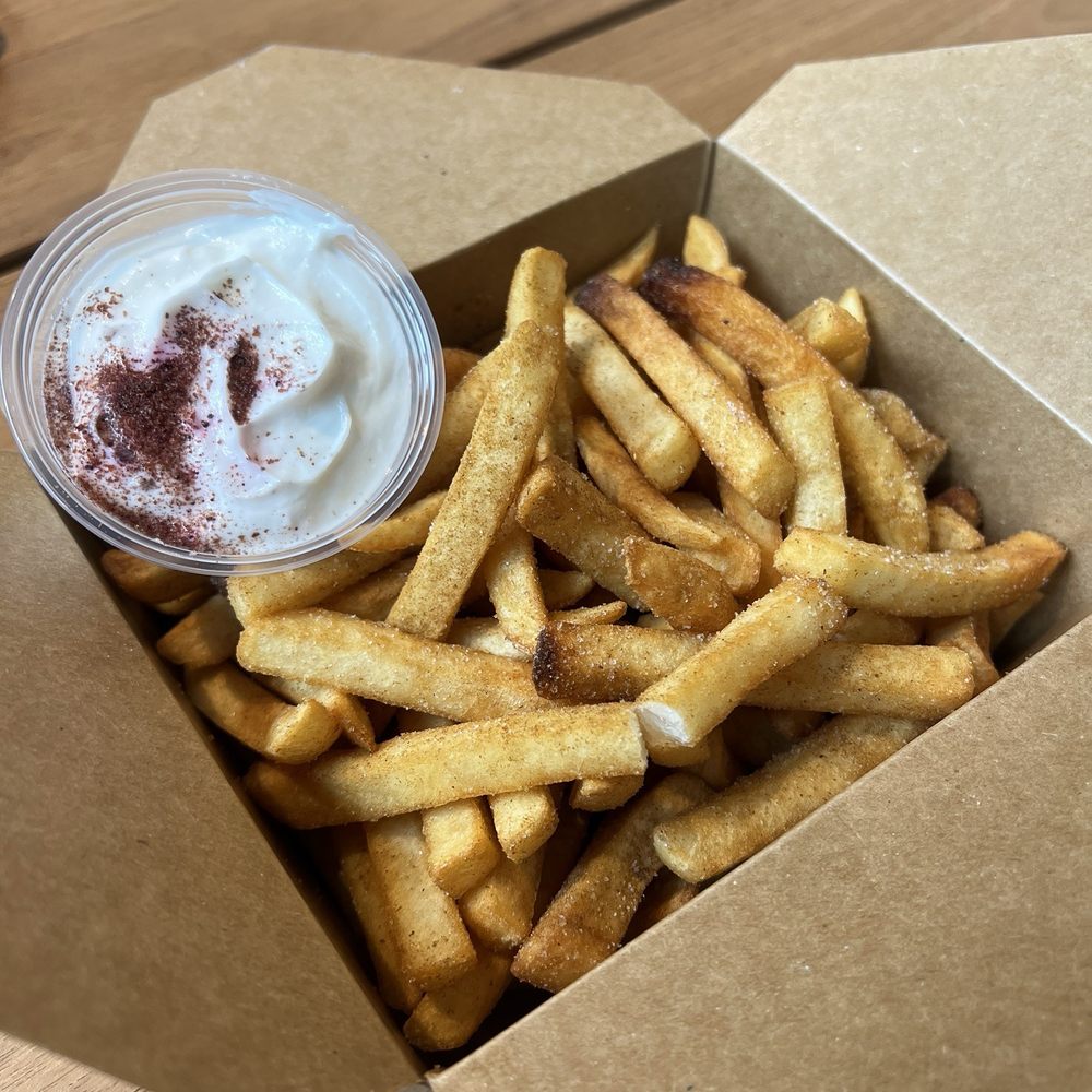 Middle Eats - Cumin Fries with Toum Garlic Sauce - Middle Eastern Near Me - Honolulu, Hawaii