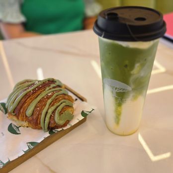 Mokafe - MANGO MATCHA AND PISTACHIO CROISSANT. - Coffee & Tea Near Me - Melville, New York Mokafe - MANGO MATCHA AND PISTACHIO CROISSANT. - Coffee & Tea Near Me - Melville, New York