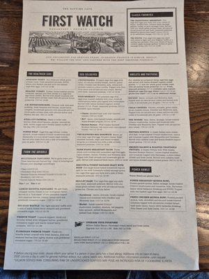 Menu photo 4 First Watch Boca Raton, FL