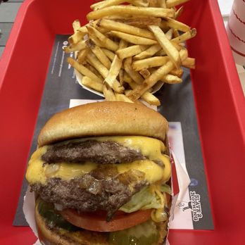 In-N-Out Burger - Double, fried mustard, extra toasted with grill onions. - Fast Food Near Me - Hanford, California